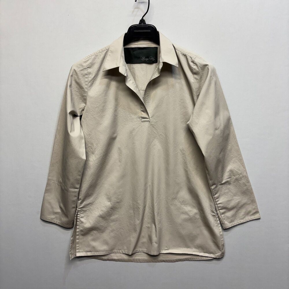 Claridge + King Women 3/4 Sleeve Blouse Top Shirt Size Medium C105 -18